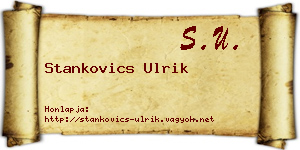 Stankovics Ulrik névjegykártya