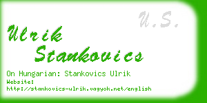 ulrik stankovics business card